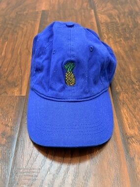 Blue Pineapple Embroidered Dad Hat Adjustable Strap Casual Cap